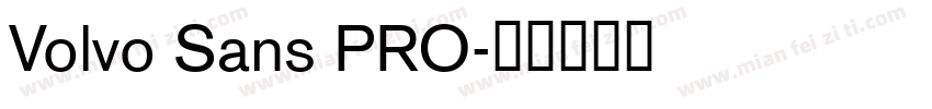 Volvo Sans PRO字体转换